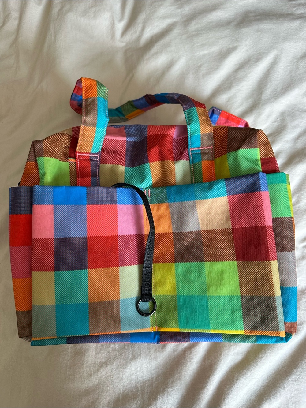 NWT BAGGU Madras Everyday Cloud Bag (ECB) - Picture 3 of 11